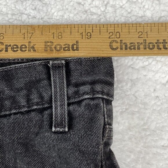 Levis 505 Jeans Mens 42x30 (40x30) Black Regular Fit Straight Leg Denim Workwear - Picture 11 of 11